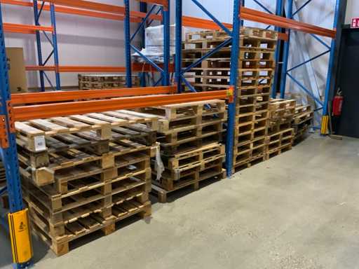 Batch of wooden pallets