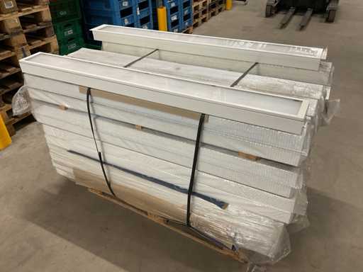 Lot of LED surface-mounted and recessed luminaires, 51 pieces