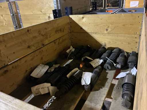 Man Partij cabine schokdempers