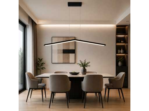 LED Hanglamp 16W – 4000K Neutraal Wit - Zwart – IP20 – EDMOND-16
