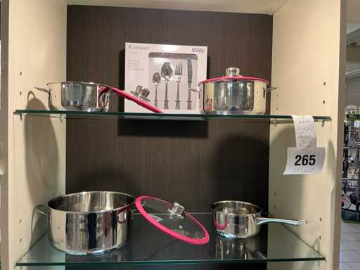 Ssw Kookpot (4x) en 24 delig bestekset voor 6 personen