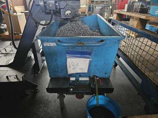 Container / Găleată de așchii albastru 275 l