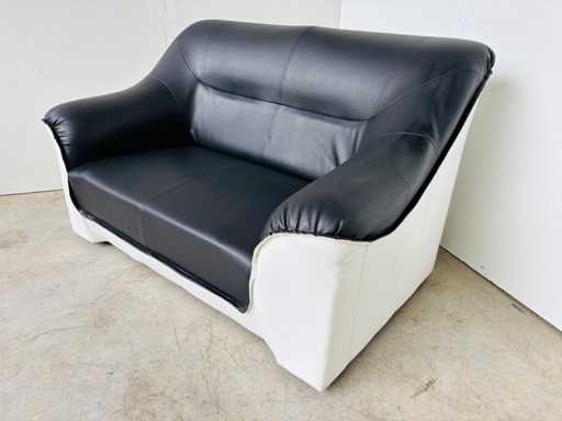 2-seater sofa - imitation leather - already used 