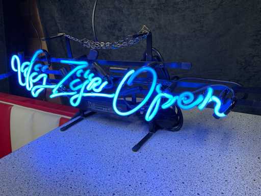 Siamo Decorazione Neon In Vetro Aperto