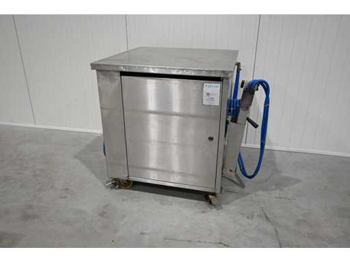 Zela Stainless Steel Greasing Machine with 2 Greasing Guns