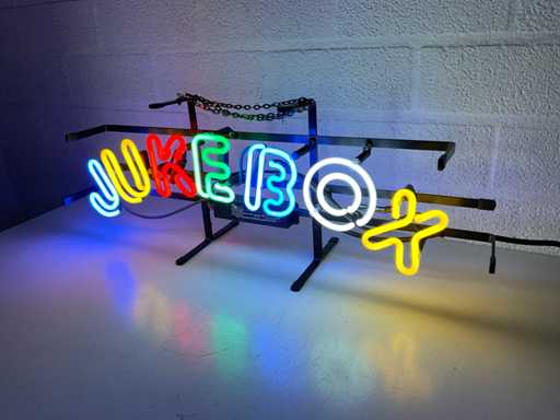 Jukebox Vetro Neon Decorazione