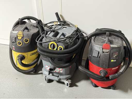 3 vacuum cleaners
