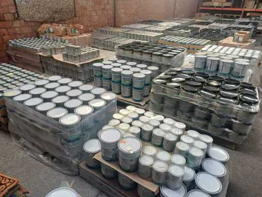 Large batch of paint and subfloor