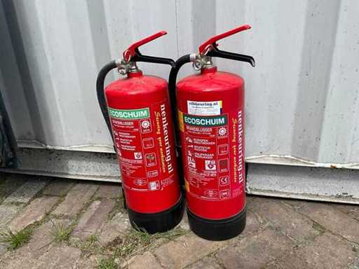 Ecofoam 6 liter Fire Extinguisher (2x)