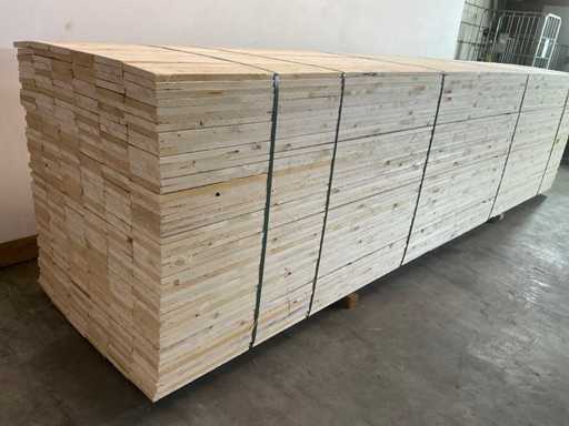 Scaffale in abete 570x17,5x2,2 cm (30x)