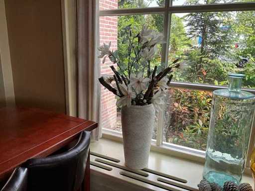 Artificial bouquet in vase