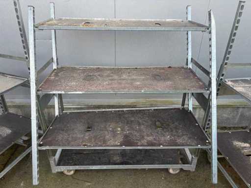 Chariots de plantes de marché (3x)