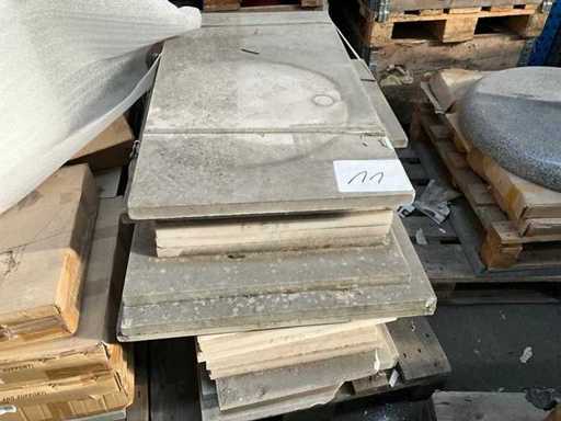 Witsteen tegels 1 pallet