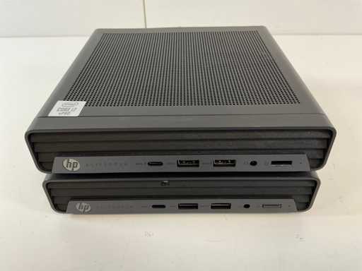 HP EliteDesk 800 G6, Core(TM) i7 generația a 10-a, 16 GB RAM, 512 GB NVMe Mini desktopuri (2x)