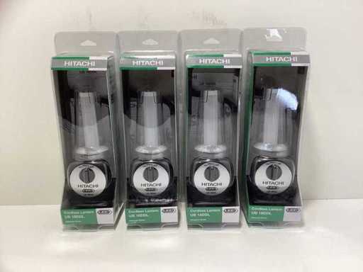 (4x) Hitachi UB 18DDL Bezprzewodowa Lampa / Latarnia - LED - Li-ion