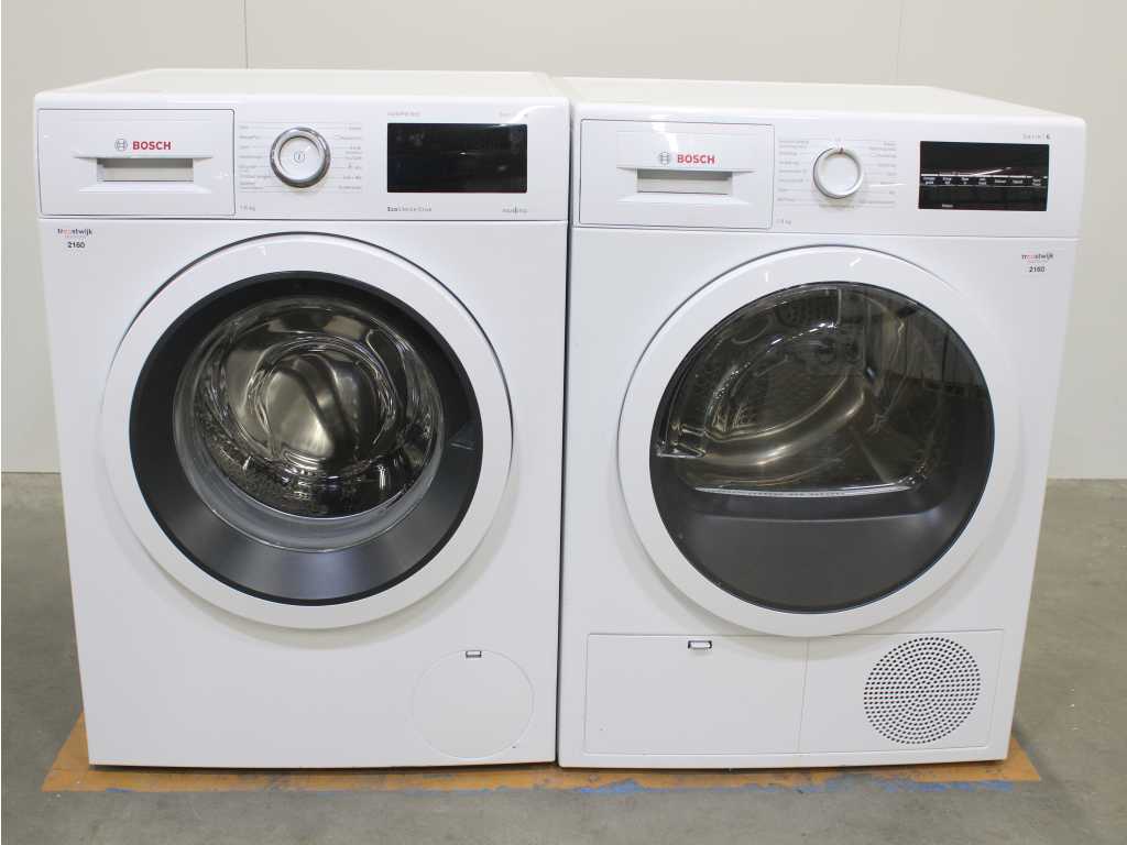 Bosch Series|6 VarioPerfect EcoSilence Drive Washing Machine & Bosch Series|6 Dryer