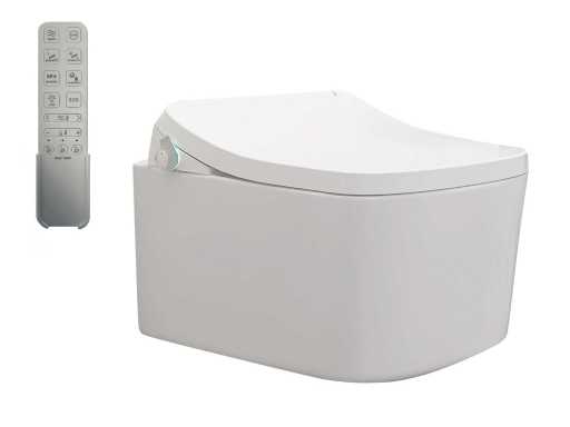 Mawialux built-in wall closet with cleaning and automatic toilet seat