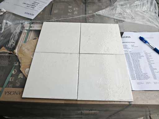 Piastrelle da parete bianche lucide coloniali Fiji 20x20 cm 26,4 m²