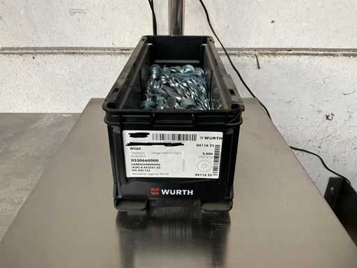 Würth 13,25 kg Anello di trasporto 6,4 x 25 x 1,25 in scatola impilabile