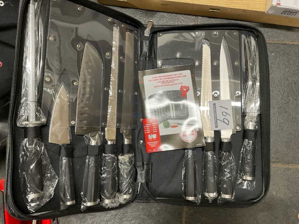 Set cuțite din 9 piese