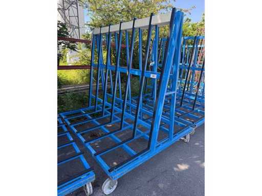 Glazen Transporttrolley - Glas Transport Trolley Raamframe Castors Glas Transport Transport Trolley Transport Trolley Trolley
