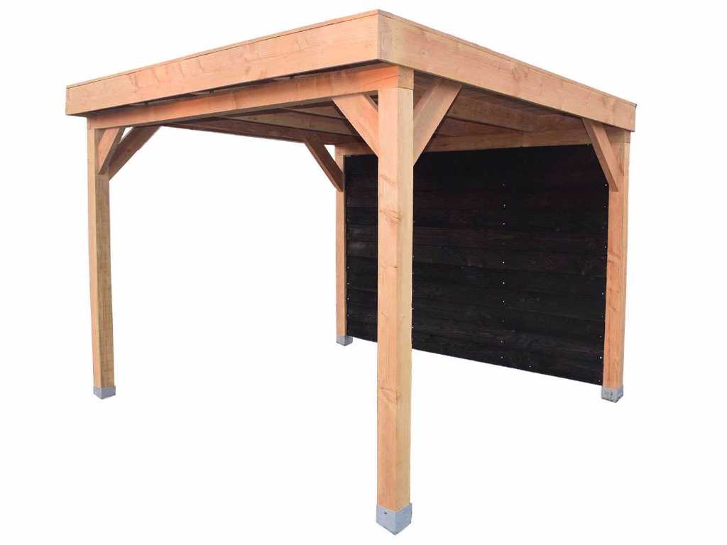 canopy with back wall 300x400 cm