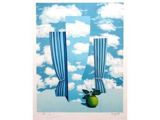 René Magritte - Le beau monde - lithograph