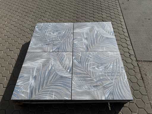 Keramische tegels met betonnen onderlaag voor de tuin (ca. 20.16m²)