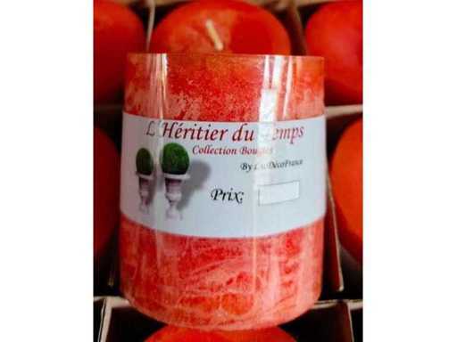 Juego de 12 velas redondas aromáticas a naranja – L'Héritier du Temps – Nuevas - Aprox. 6 x 4