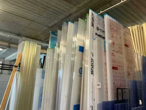 Diverse polycarbonaatplaten (55x)