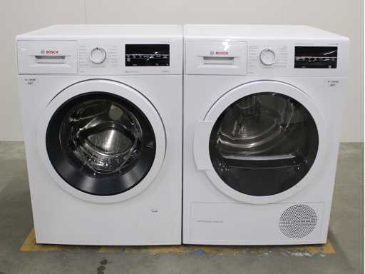 Bosch Serie|6 EcoSIlence Drive Wasmachine & Bosch Serie|6 SelfCleaning Condenser Wasdroger