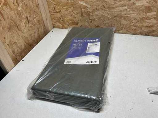 Super tarp Tarp Tarpaulin green 4x6 M