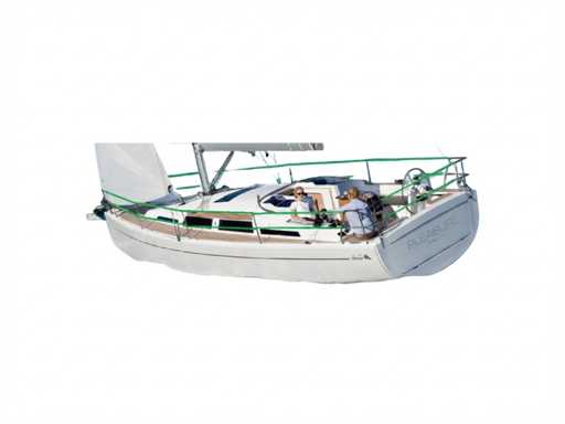 Hanse 345 Edelstahl-Seeschienen komplett ohne Durchgang