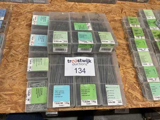 10 dozen nagels ronde kop, schroefnagels