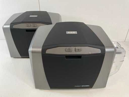 HID (FARGO-DTC1250E) Compact Sublimation ID Card Printers (2x)