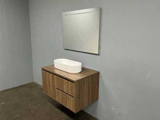 Ensemble de meubles de salle de bain - 90 cm