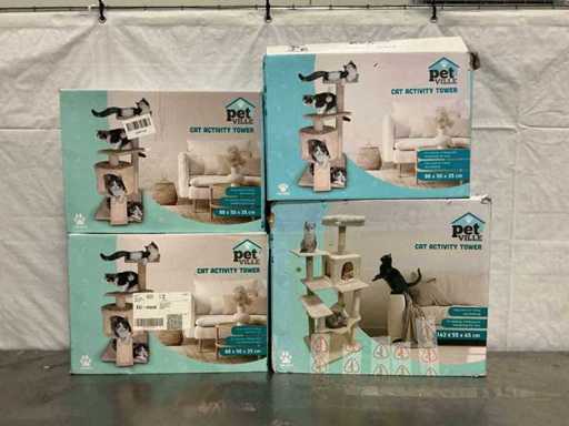 Various PetVille Cat Tower (4x)