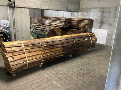 Spruce log trunk / 4.00m long / diameter approx. 80 cm / sawn in 80mm / 8 planks air-dry