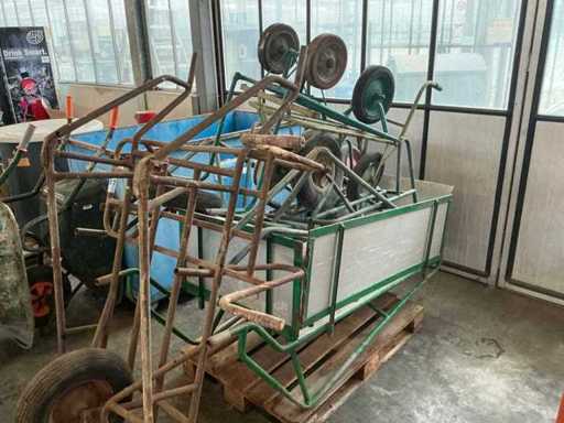 Diverse stootkarren (6x)