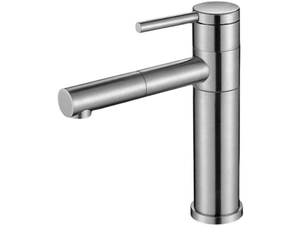 Klea - Low - Design - Washbasin mixer tap Design Brushed Steel