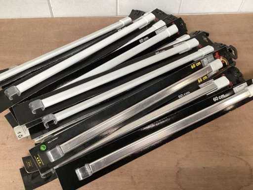 Loty podpór do mieszanki sirotki do pręta do zasłony prysznicowej (18x)