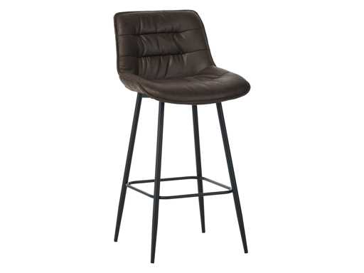 Colenis - Manila Barkruk - set van 50 - Donkerbruin - Microfiber Stof- Zonder Armleuning