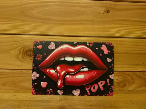 Metalen reclamebord 30x20cm