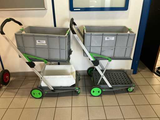 CLAX Lot de 2 chariots