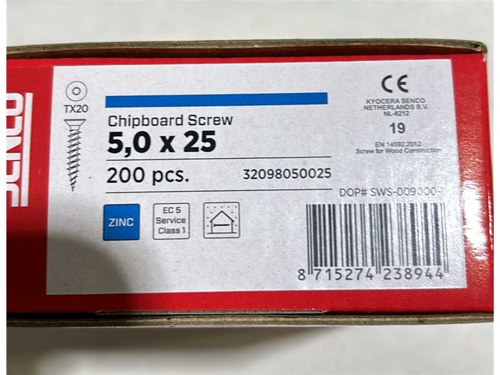 Senco - TX20 - 5.0x25mm - pachet de șuruburi (24x)