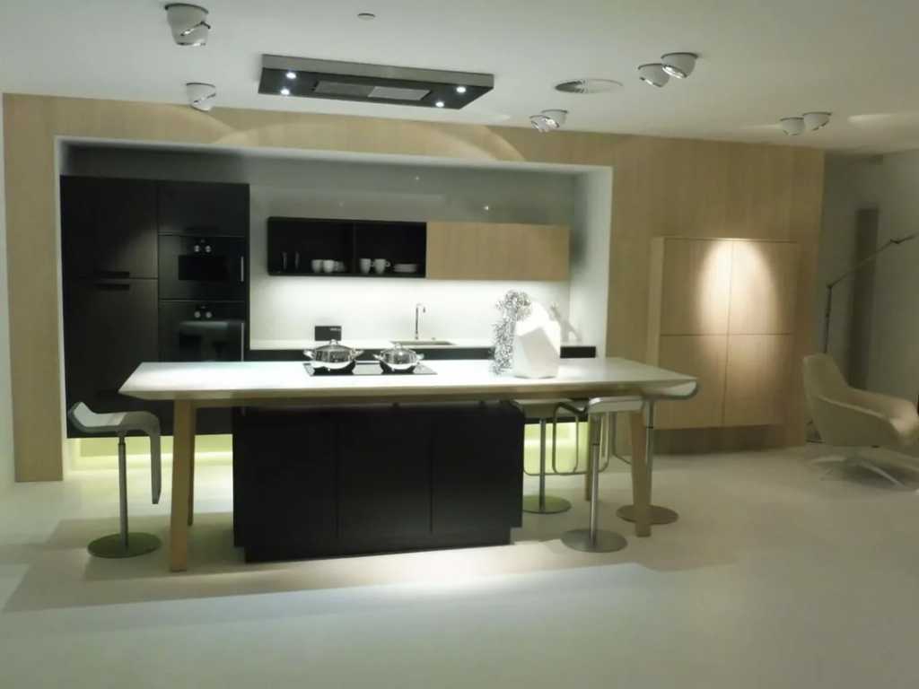 Design CVT NEXT bucătărie insulă compozit partea superioară și peretele dulapului