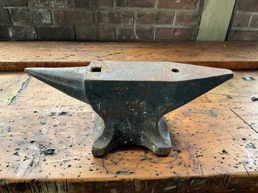 Incudine in ferro battuto solido con corno e cavo resistente 45x18x10cm circa 30KG