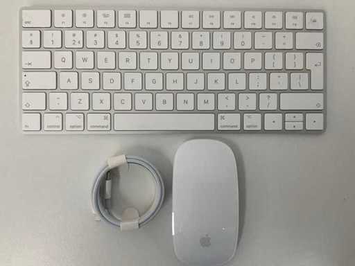 Apple - Magiczna klawiatura QWERTY i Magiczna Mysz