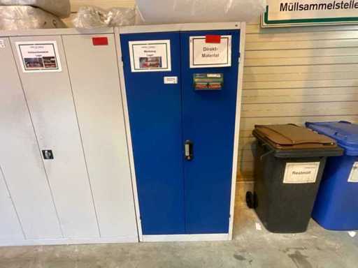 Armadio a 2 porte con contenuti