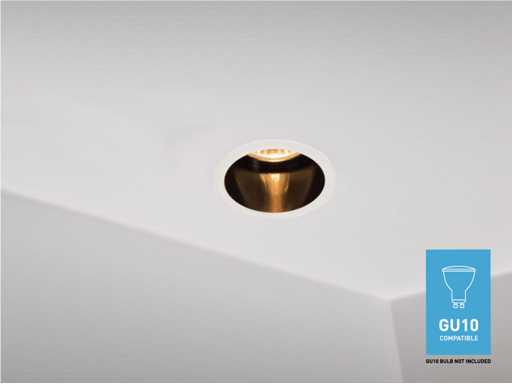 GU10 Luminaire design encastré avec douille (100x)